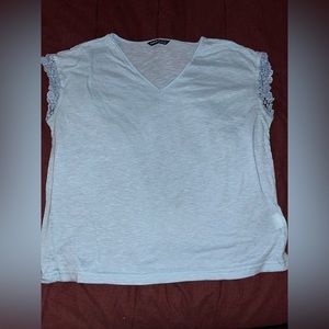 Baby blue v-neck T-Shirt